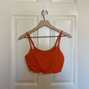 Aerie Scoop Sunburst Orange Bikini Top